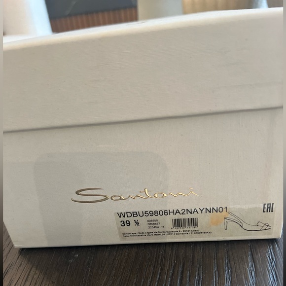 Santoni Knot Detail Slingback Pumps - Picture 14 of 15